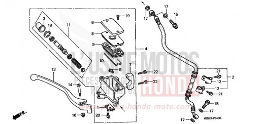 MAITRE-CYLINDRE FREIN AV. VT1100C3W de 1998